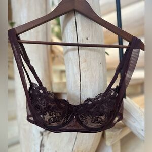 La Perla Deep Burgundy Bra 38C